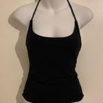 Reformation Davin Scoop Neck Low Back Rhinestone t-strap Black Top Medium NWOT Photo 15