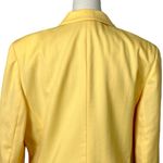 Pendleton  Vintage Blazer Wool Flap Pocket 2 Button Butter Yellow Women’s Size 12 Photo 7