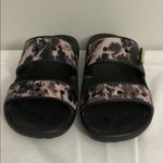 Crocs women’s Black and Purple Tie-Dye Slide Sandals size 9 Photo 1