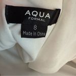 AQUA  Formal Women’s Printed Pleated Strapless Dress Sz 8 Photo 6