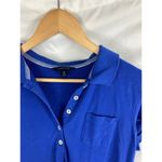 Lands' End  Women's Short Sleeve Blue Polo Dress Size Medium 10/12 Photo 1