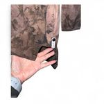 One Teaspoon Brown Long Sleeve Mini Dress Boho Grunge Faded Leaf Print S NWOT Photo 2