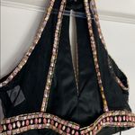 Faviana  black two piece beaded prom pageant dress Photo 4