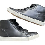 FRYE Sindy Moto Leather High Top Sneakers‎ W Box Black Sz 11 Photo 0