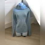 SO  Oversized  powder blue Turtleneck Sweater Size Medium!! Photo 1