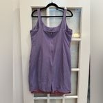 Tahari Vintage Linen Lilac Lavender Sheath Midi Dress Size 14 Career Chic Work Photo 2