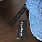 Karl Lagerfeld Denim Baseball Cap With Logo Keychain, NWT Photo 4