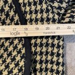 Laura Michelle Cardigan Womens M Houndstooth Open Front Draped Sweater FW17363 Tan Size M Photo 4