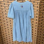 Bechamel‎ Denim Zip Up Butterfly Embroidered Dress Size Medium Petite Photo 1