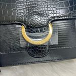 Rachel Zoe New Women’s Black Irim Faux Croc Crossbody Bag Photo 1