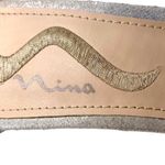 Nina  Ankle Strap Strappy Heels Dressy Shoes Size US 8 Rhinestone Silver Sparkly Photo 11