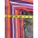 Lauren Ralph Lauren Pink Yellow Purple Stripe Button Front Shirt Medium Photo 4