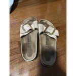 Birkenstock  Madrid Big Buckle Slide , Beige Gold Nubuck ,‎ Sz 39 8.5 Photo 1