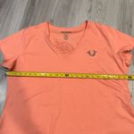 True Religion NWT Women's Peach V-Neck Top Photo 2