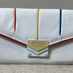 Guess White Wallet with Colorful Stripes. Photo 0