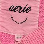 Aerie  The Chill Crew Sweatshirt Pink Burst Medium Photo 4
