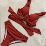 Cupshe Burnt Orange Bikini NWT Photo 3