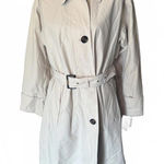 Barbour New Women's Beige Trench Coat with Belt, Size 10 Photo 0