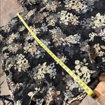 Covington  Black Floral Stretch Waist Midi Skirt Size 10 Photo 9