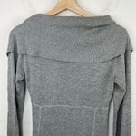Athleta Sochi Cowl neck Wrap Dress lightweight Sweater long sleeves size XS Gray Photo 5