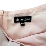 Sister Jane UO Women’s Theatre Bow Balloon Sleeve Jumpsuit Pink Rose Quartz Sz M Size M Photo 4
