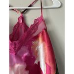 Lilac + London Pink Floral Satin & Lace Sexy Lingerie Chemise Top Size Small Photo 7