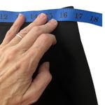 Talbots Black Silk Wool Blend Pencil Skirt Size 16 Midi Zipper Closure Photo 4