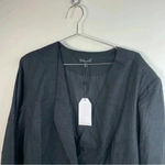Universal Standard  Black Linen Blend‎ Atlas Blazer Photo 3