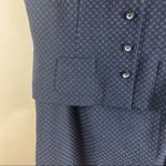 Austin Reed Vintage 14 Petite Wool Skirt Vest Suit Set Teacher Modest Office Blue Size 14P Photo 2