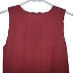 Club Monaco Womens Burgundy Sleeveless Pleated A Line Swing Blouse Size XS NWT Photo 2