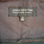 Jones New York  100% Silk Swing Skirt & Blouse Outfit Brown/Gray Dots Size 1X Photo 8