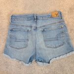 American Eagle  Shorts Size 6 Womens Cuffed Blue Denim Distressed Hem Stretch Photo 5