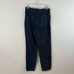 Loft  Black Gray Denim Seamed Tie Waist Jean Pants Size Medium Tall Photo 5