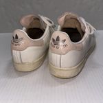 Adidas  Stan Smith Shoes Womens Size 10.5 White Pink Leather Tennis Sneakers Photo 3