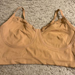 Aerie Tan Nude Superchill Seamless Lace Trim Corset Tank Top Bralette - size XL Photo 0