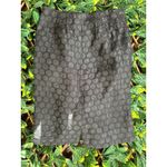 Maeve Anthropologie  Black Polka Dot Pencil Skirt Size 4 Photo 4
