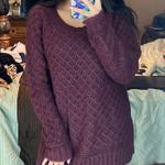 LA Hearts Plum Knitted Cardigan Photo 0