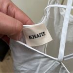 KHAITE NWT   Thea Pleated Maxi Dress $1,480 size 4 white  twill cotton maxi Photo 7