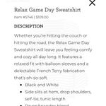 CAbi  Relax Game Day Sweatshirt Medium Photo 1