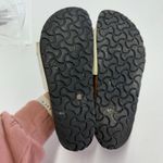 Birkenstock Sandals Womens 38 (7) White Ibiza Birko Flor Slip On Slide Shoes Photo 6