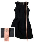 Reiss  Zaria-Sheer Stripe Dress - Black - US 2 Photo 3