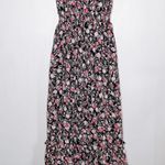 Candie's  Spaghetti Strap Floral Maxi Dress Pink Size XS Photo 0