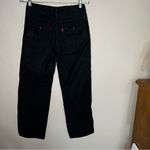 Levi's Levi’s Premium Ribcage Straight Black Utility Cargo Twill Pants Photo 8