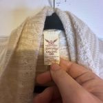 Faded Glory  Cream Open Front Cardigan with Textured‎ Pattern Photo 1