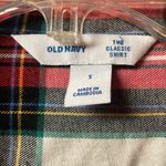 Old Navy  plaid flannel classic shirt size small Photo 1