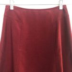 Wrapper  High Waisted Red A Line Skirt Photo 1