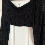 Nasty Gal  Black Leopard Print Crop Top Photo 0