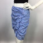 Veronica Beard  Silk Floral Blue Skirt Size 6 Photo 9