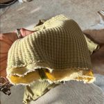 Free People long sleeve waffle knit lime Yellow Top size medium new with tags Photo 3