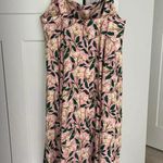 AGUA BY AGUA BENDITA Pink Hortencia Dos Gardenias Rosa Midi Dress Sleeveless Size M Photo 6